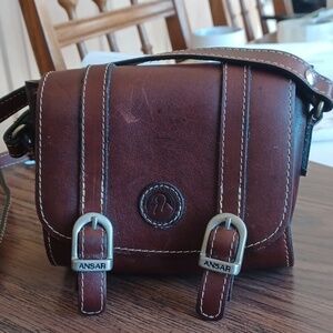 Ansar mini leather cross-body bag, 6x5x3